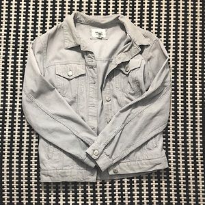 Large grey denim forever 21 oversized Jacket.